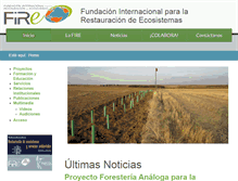 Tablet Screenshot of fundacionfire.org